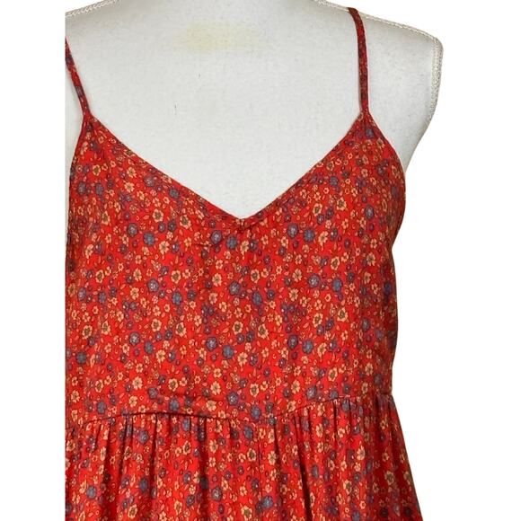 Natural LIfe Zoe red/blue wide leg jumpsuit, effortless, travel, bohemian, beach - Picture 4 of 7